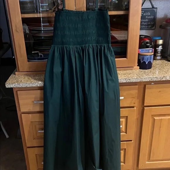 LOFT Dark Green Maxi Skirt - Picture 8 of 9